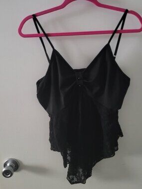 SHEIN Black Lace Tank Top